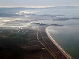 Vista Area da Praia Grande e Litoral Paulista